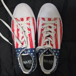 RAAD Women's Patriotic Sneakers - Red, White, and Blue